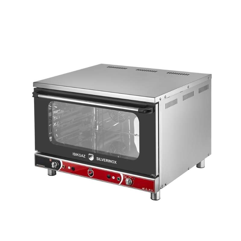 Işıkgaz Silverinox PT-4K 33*46 cm 4 Tepsili Elektrikli Patisseri Fırın